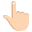 :backhand_index_pointing_up_light_skin_tone: 👆🏻