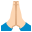 :folded_hands_light_skin_tone: 🙏🏻